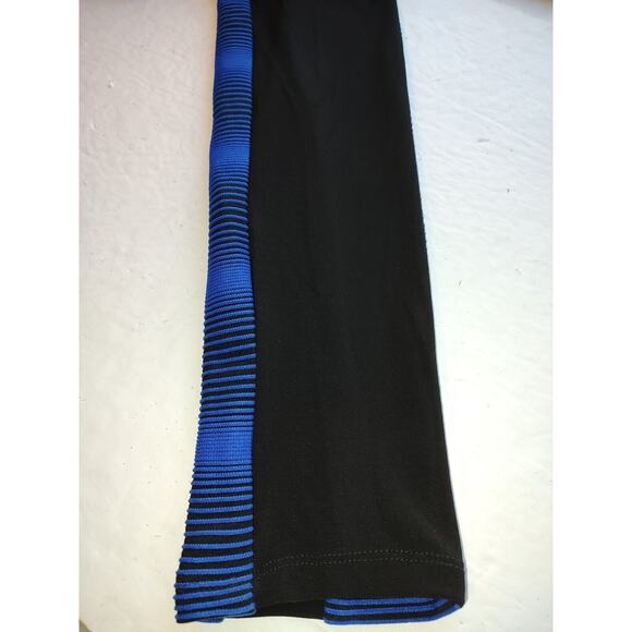 Scapa Lauren Perre Woman's NEW Blue Texture Strip Size M Shift Dress Long Sleeve - Picture 7 of 12